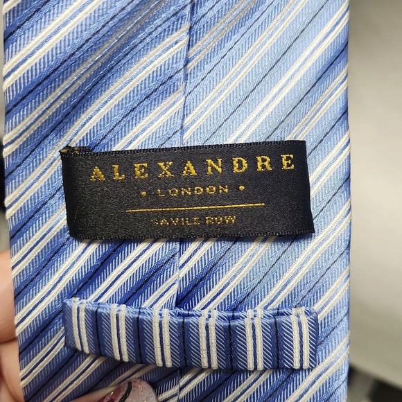 Alexandre London Striped Tie - Picture 3 of 7